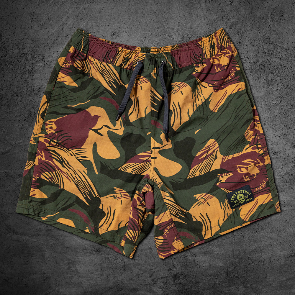 Striped Camo Swim Shorts