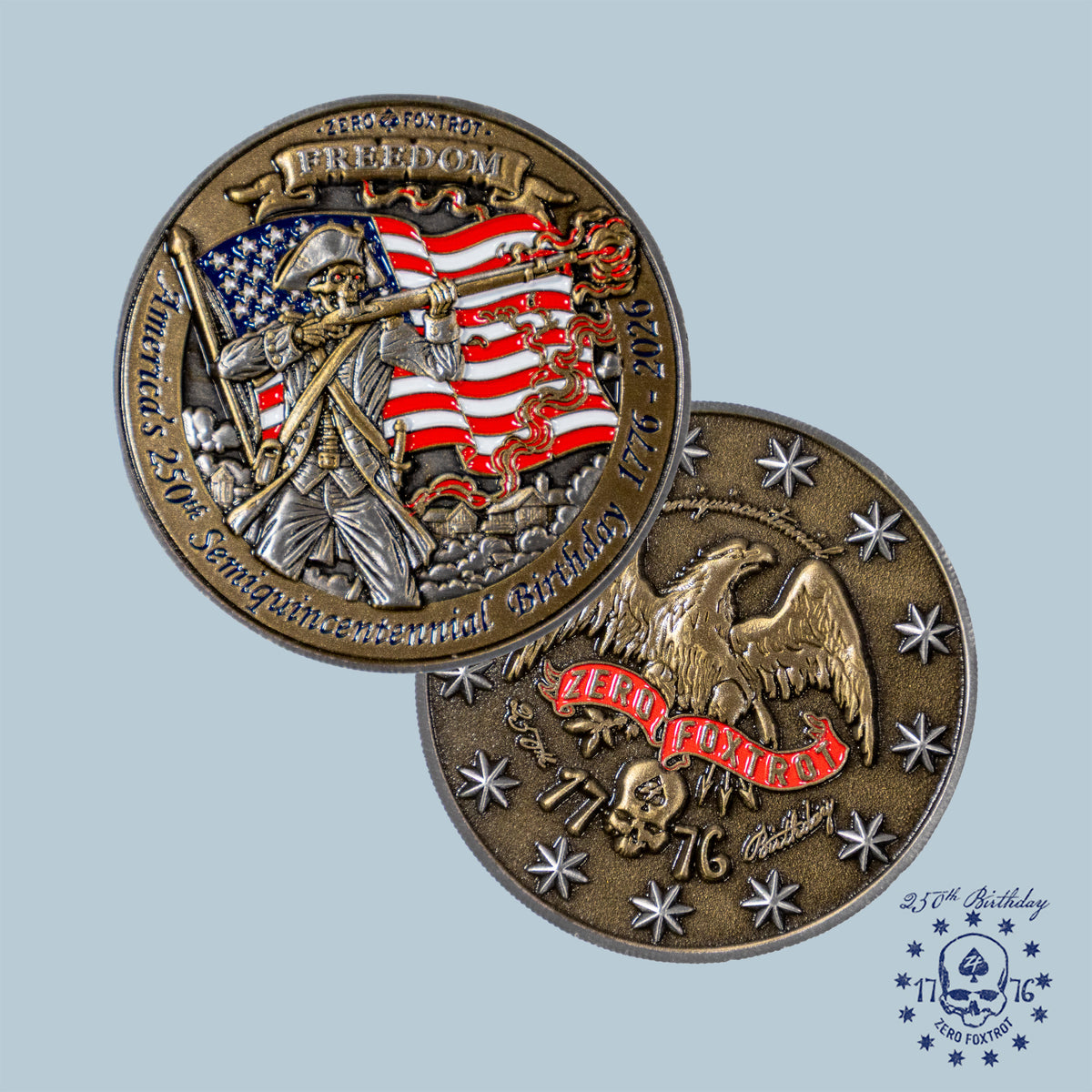 希少　US NAVY トモダチ記念メダル Semiquincentennial 250th Coin –ZERO FOXTROT