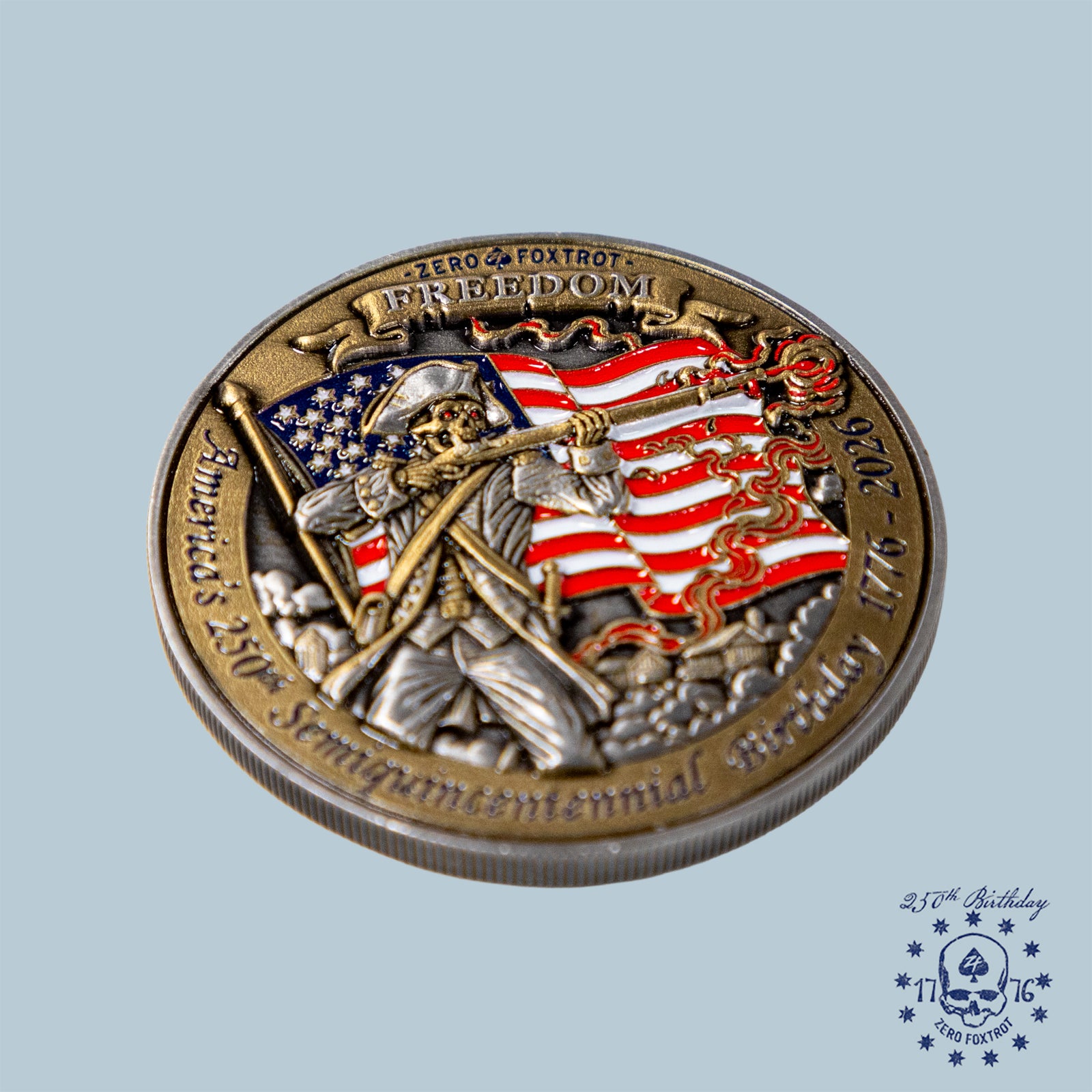 Semiquincentennial 250th Coin –ZERO FOXTROT