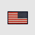 Iwo Jima WWII 48 Star Flag Patch featuring an embroidered vintage American flag design with red and white stripes and a navy field of stars