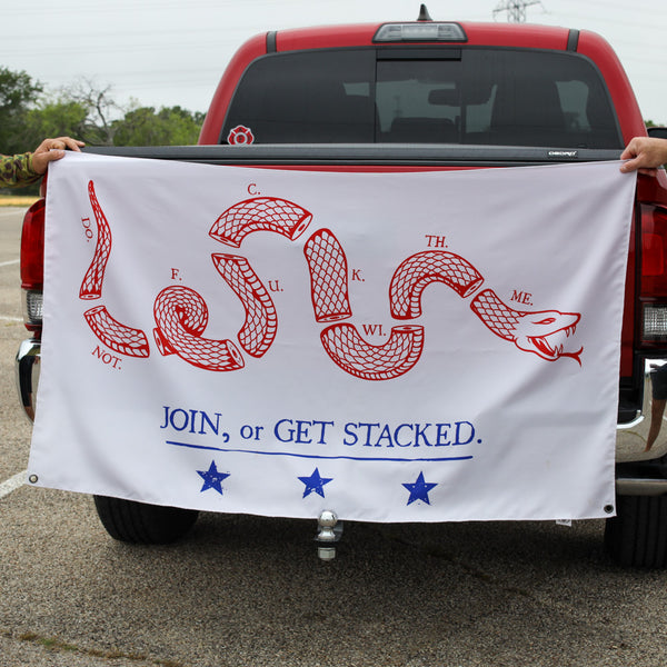 Get Stacked (RWB) Flag