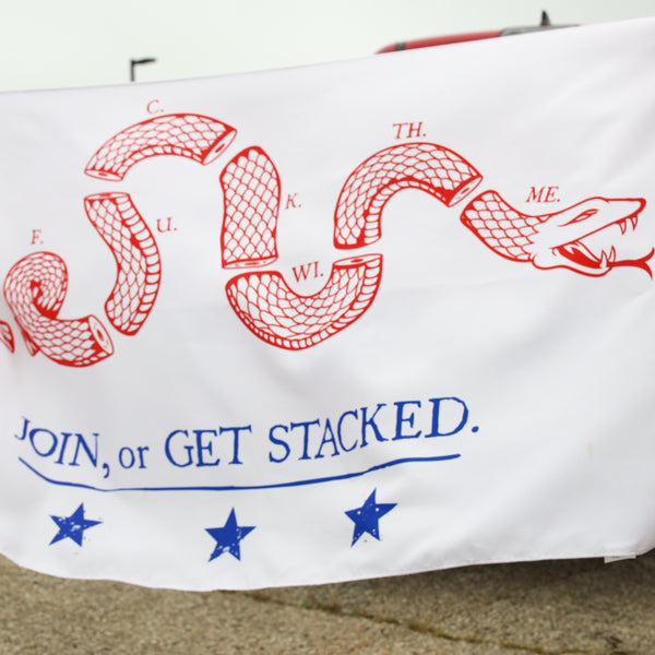 Get Stacked (RWB) Flag