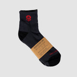 Zero Ankle Socks - Black Tiger Stripe and Grey