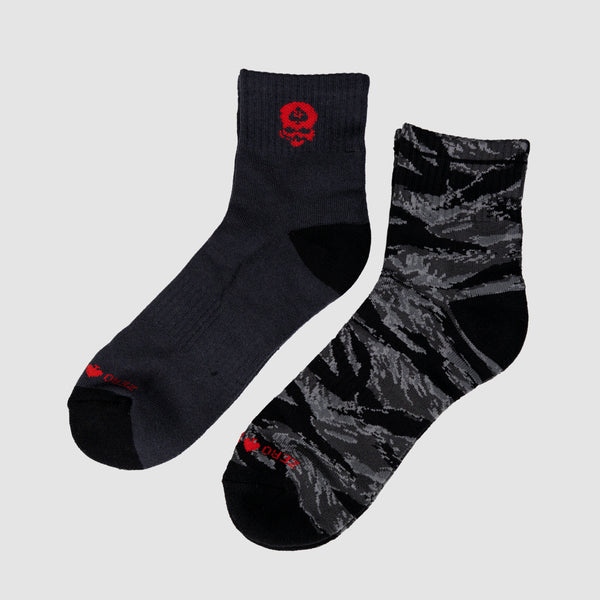 Zero Socks - Black Tiger Stripe –ZERO FOXTROT