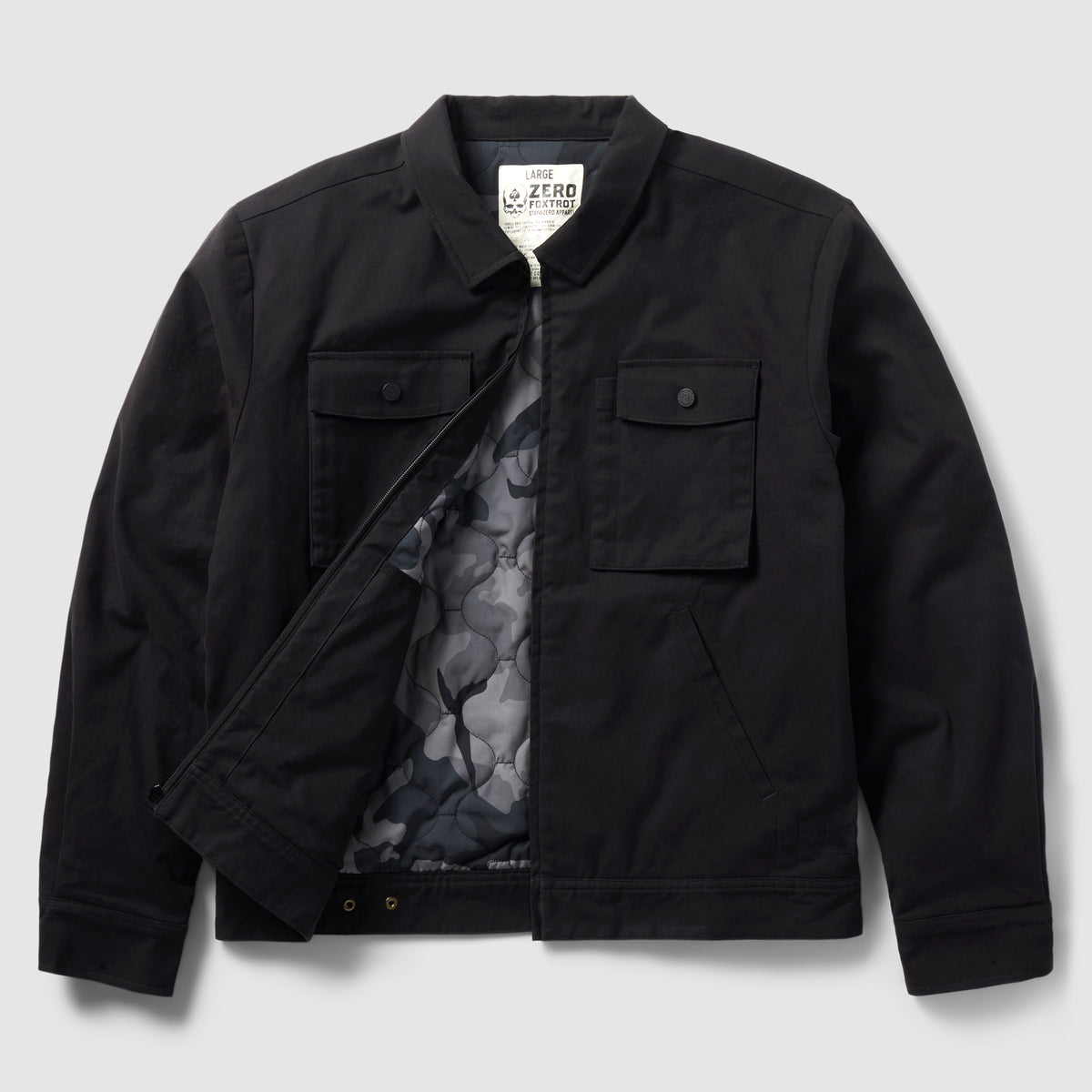 Insulated Canvas Trucker Jacket –ZERO FOXTROT