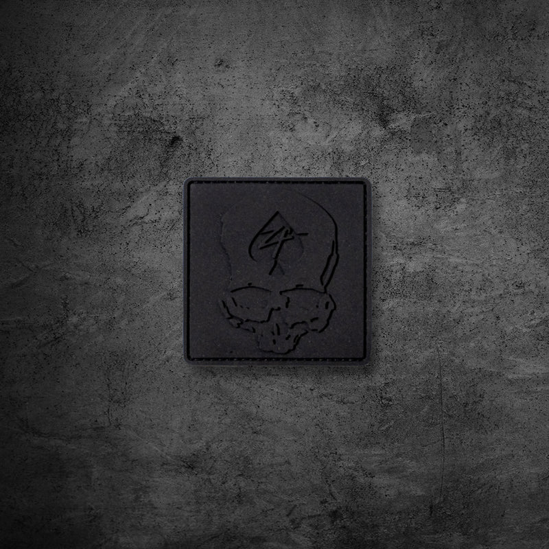 Black Skull PVC Patch