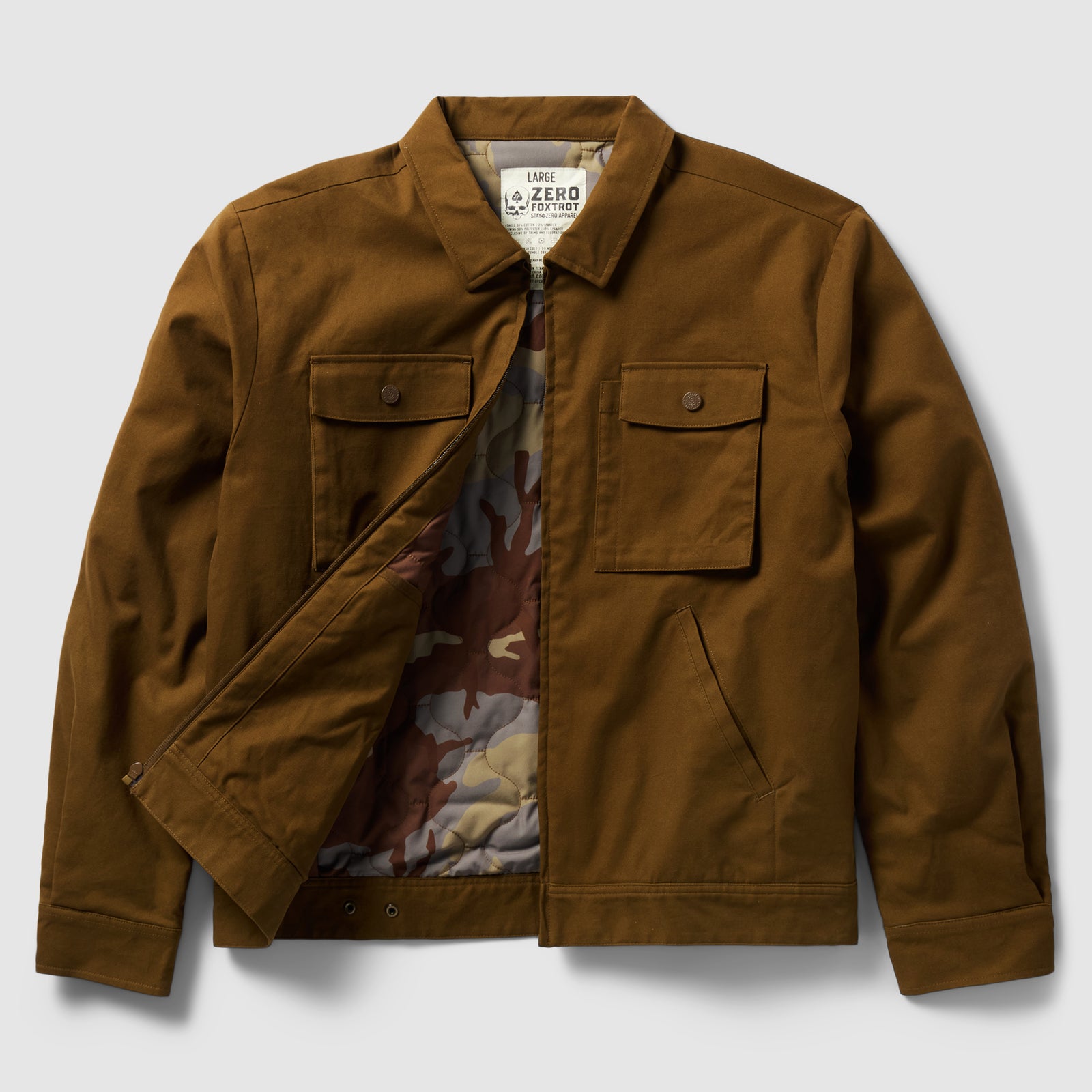 Insulated Canvas Trucker Jacket –ZERO FOXTROT