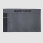 ZF Gun Cleaning Mat in dark gray, featuring multiple compartments for organizing gun cleaning tools and a smooth surface for maintenance tasks.