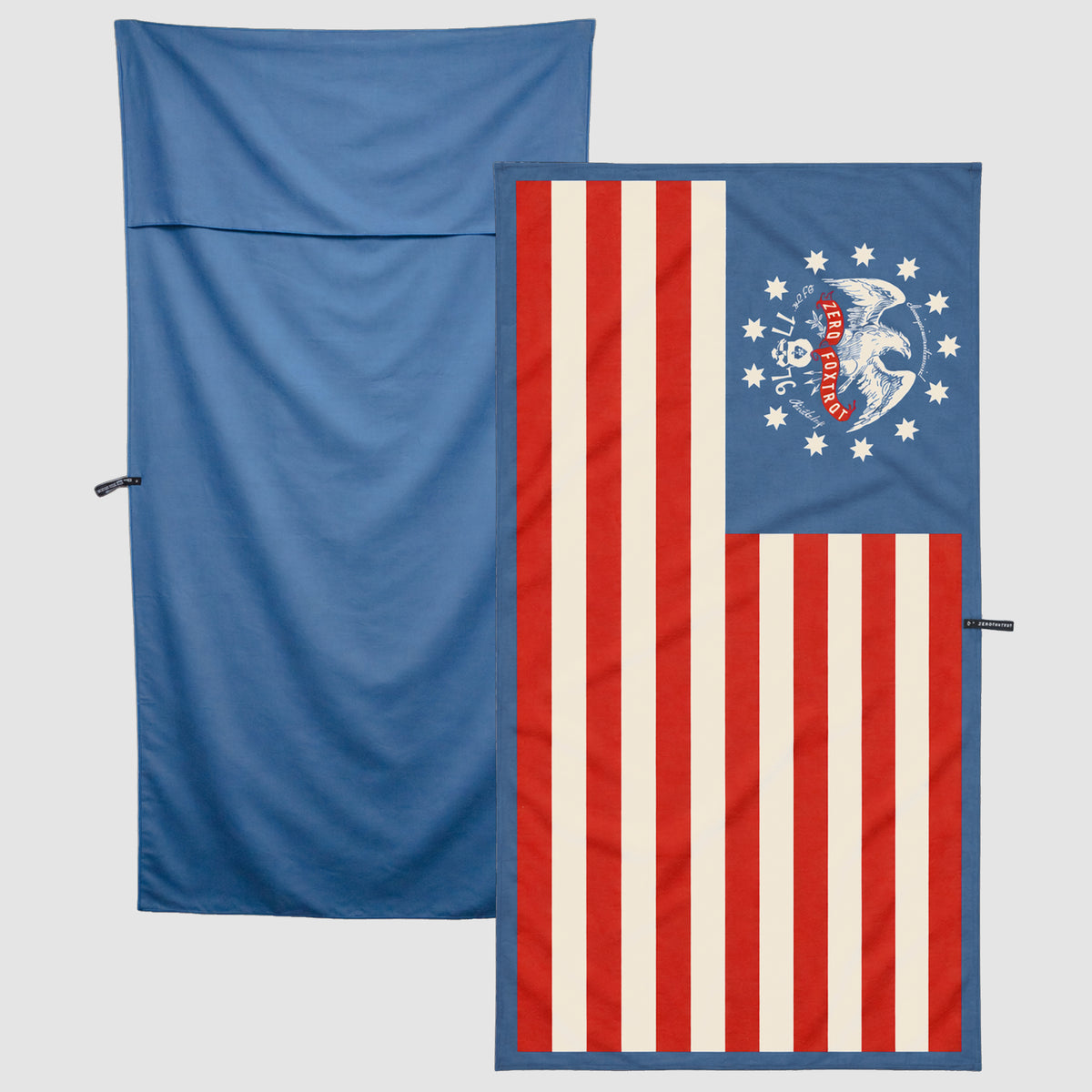 Beach Chair Towel in Old Glory –ZERO FOXTROT