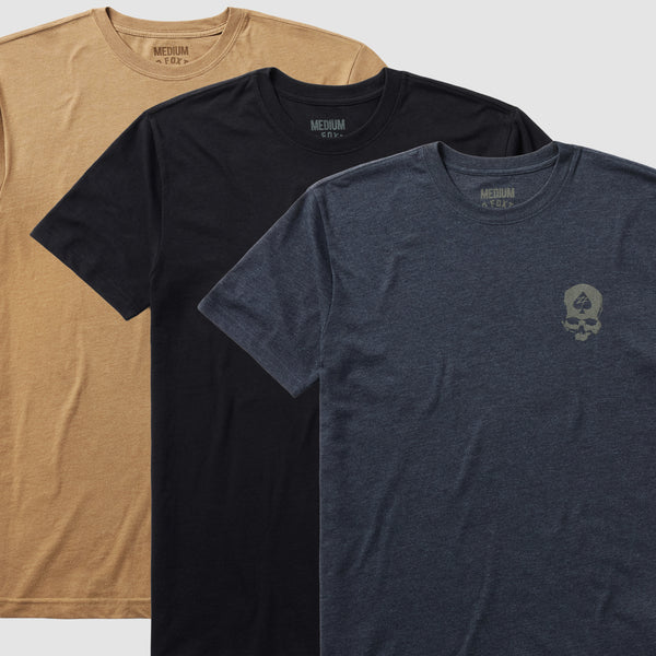 ZF Core Tee Coyote 3-Pack –ZERO FOXTROT