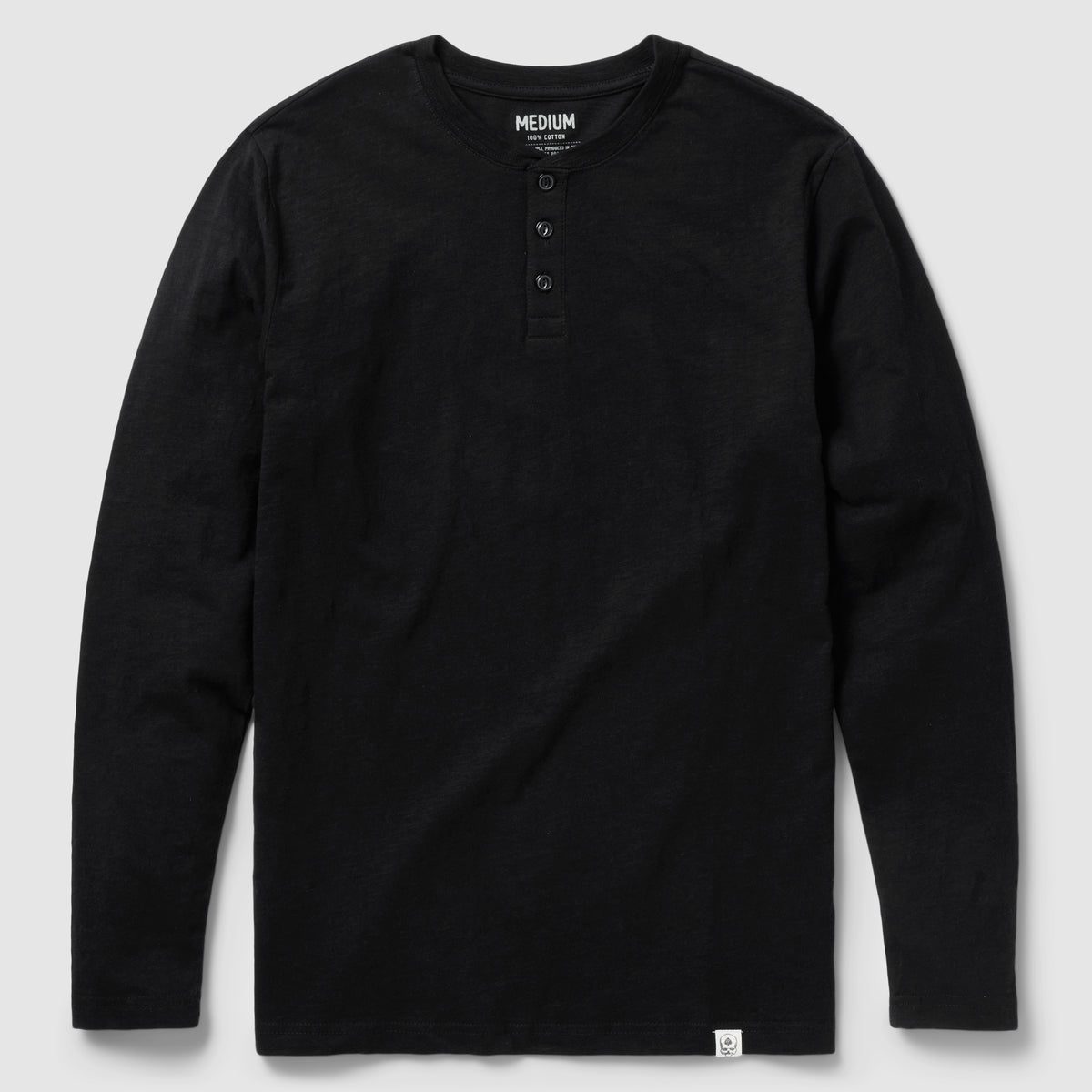 Long Sleeve Cotton Skivvy Henley –ZERO FOXTROT