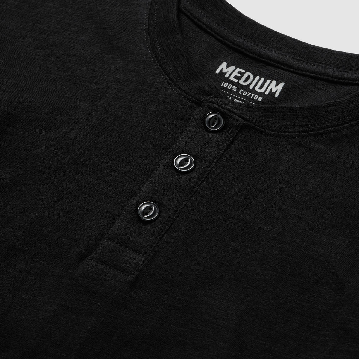 Long Sleeve Cotton Skivvy Henley