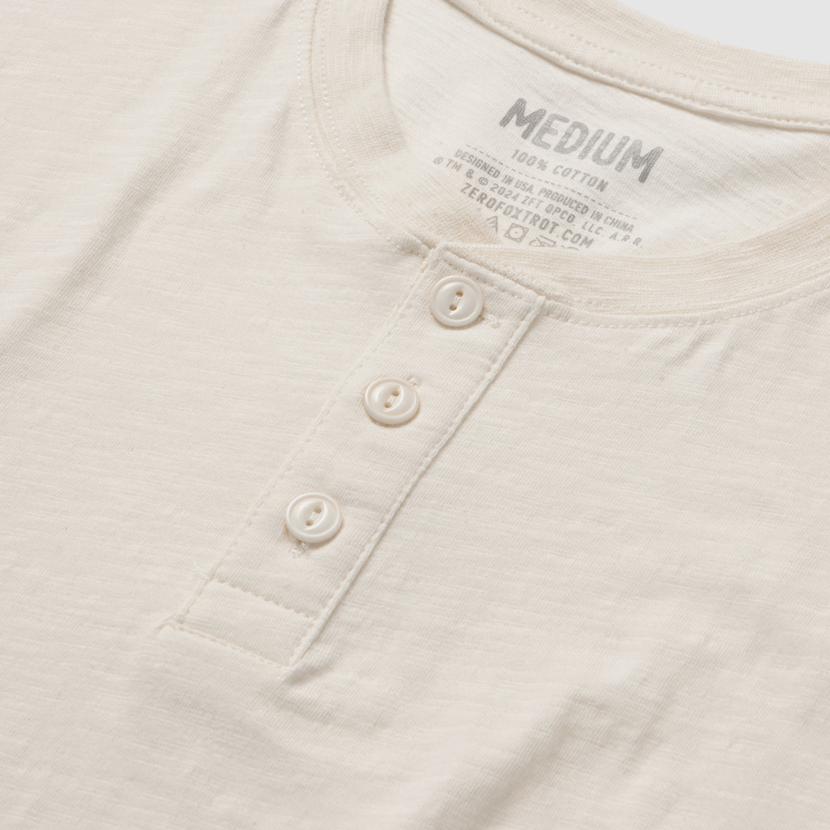 Long Sleeve Cotton Skivvy Henley
