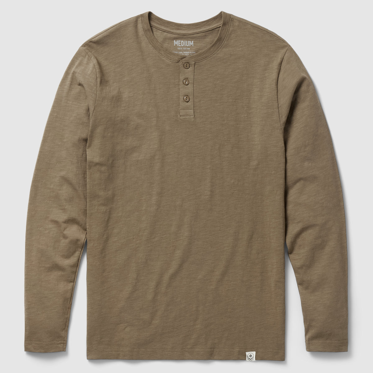 Long Sleeve Cotton Skivvy Henley