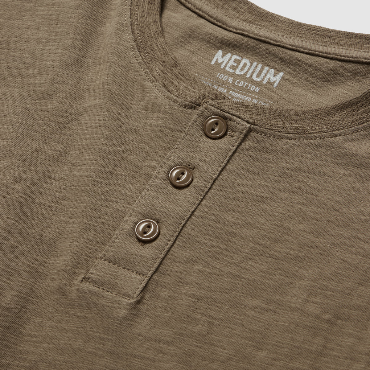 Long Sleeve Cotton Skivvy Henley