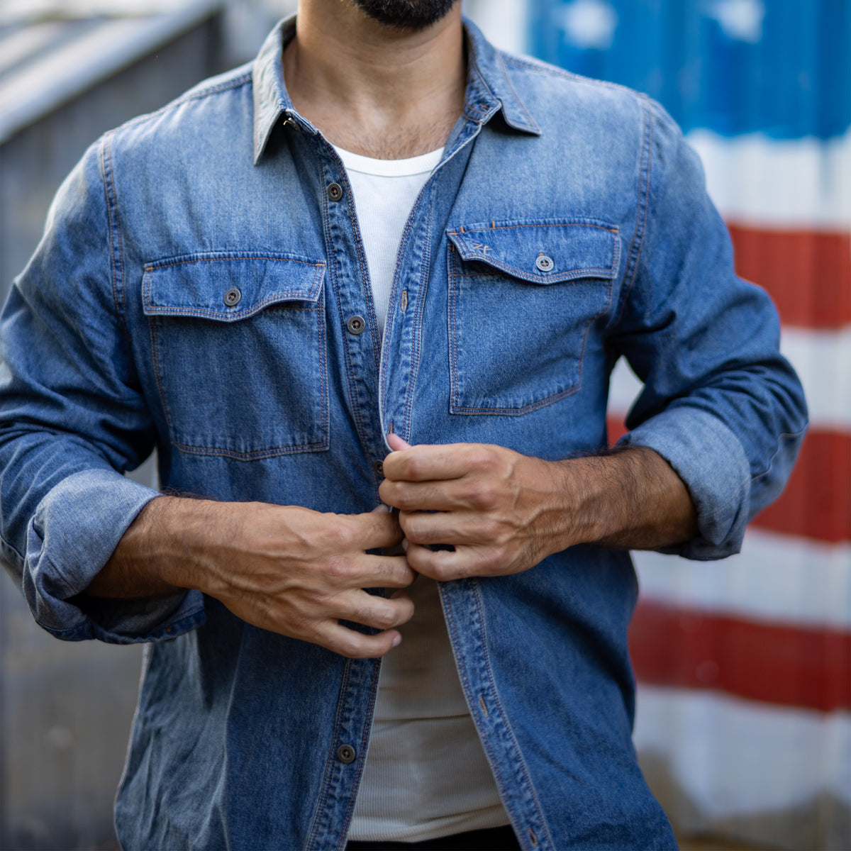 Denim Work Shirt –ZERO FOXTROT