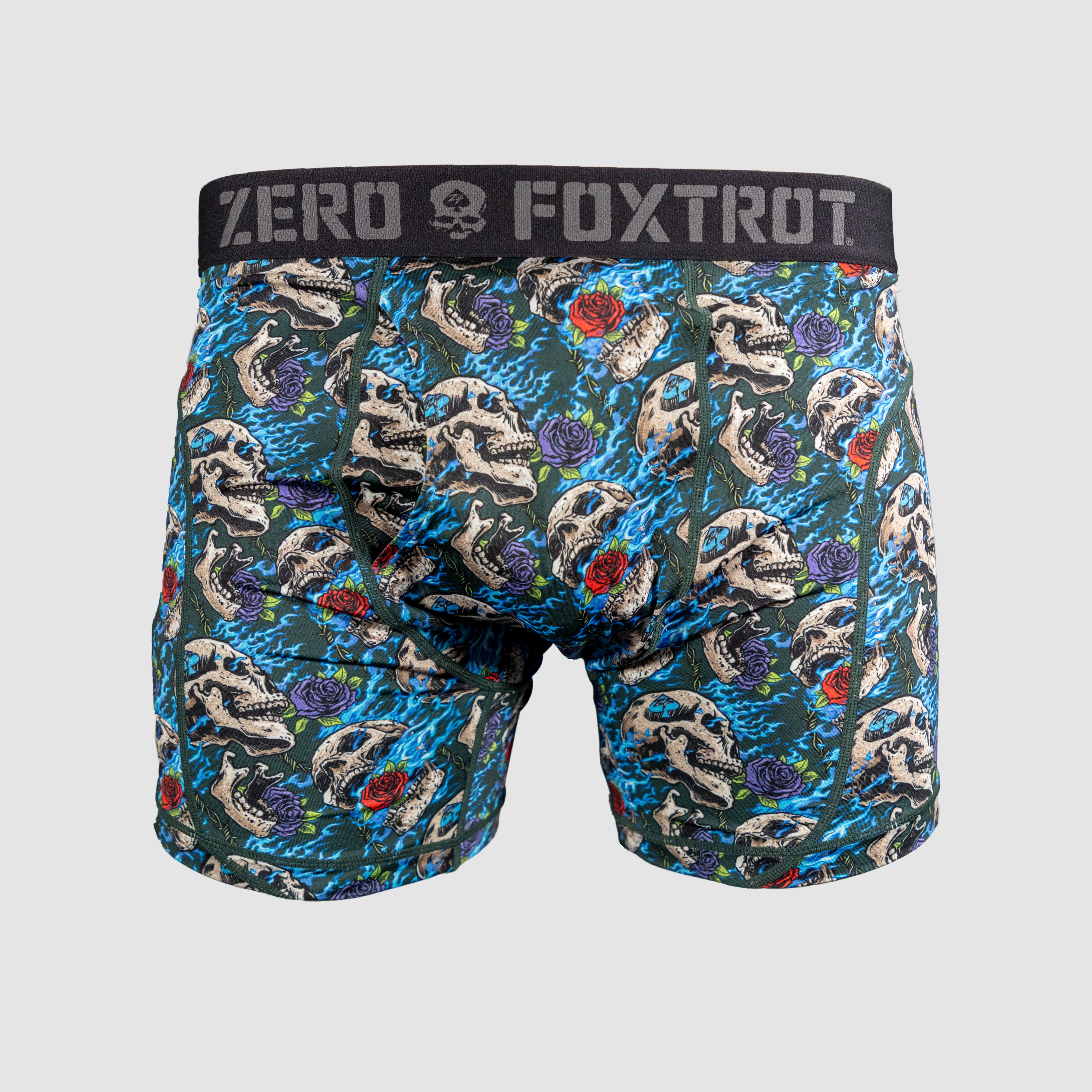Boxer Briefs - Flaming Skulls –ZERO FOXTROT