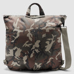 ZF Flyers Helmet Bag in camouflage with two carry handles and an adjustable shoulder strap against a light background