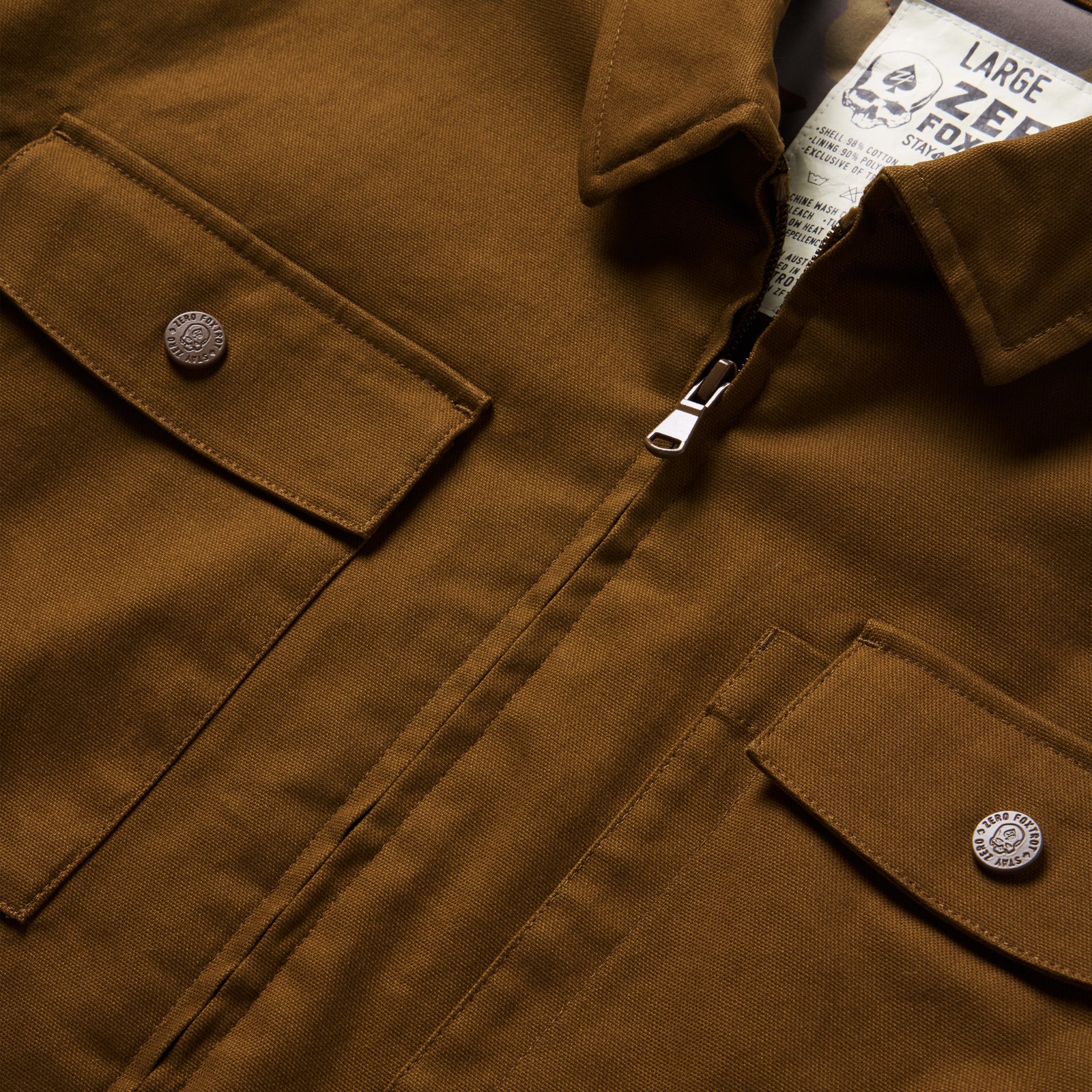 Insulated Canvas Trucker Jacket –ZERO FOXTROT