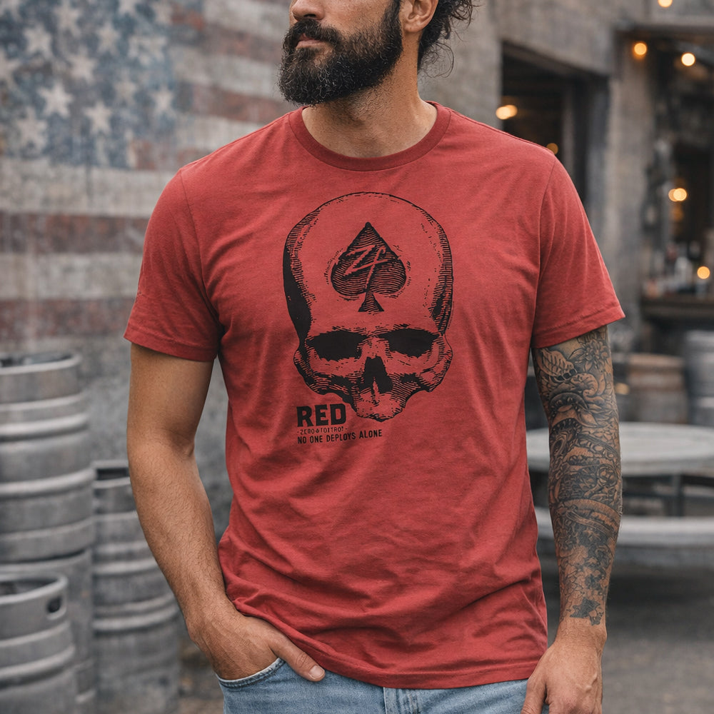 Salsation サルセーション T-shirt Dark Red！ R.E.D. Tee –ZERO FOXTROT