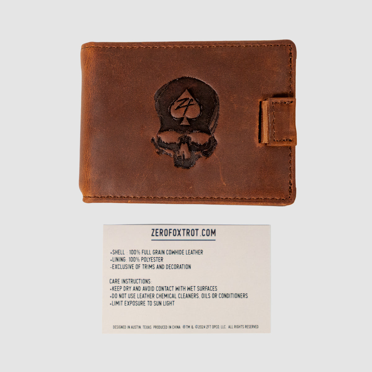ZF Leather Wallet –ZERO FOXTROT
