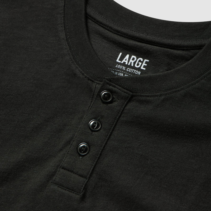 Short Sleeve Cotton Skivvy Henley –ZERO FOXTROT