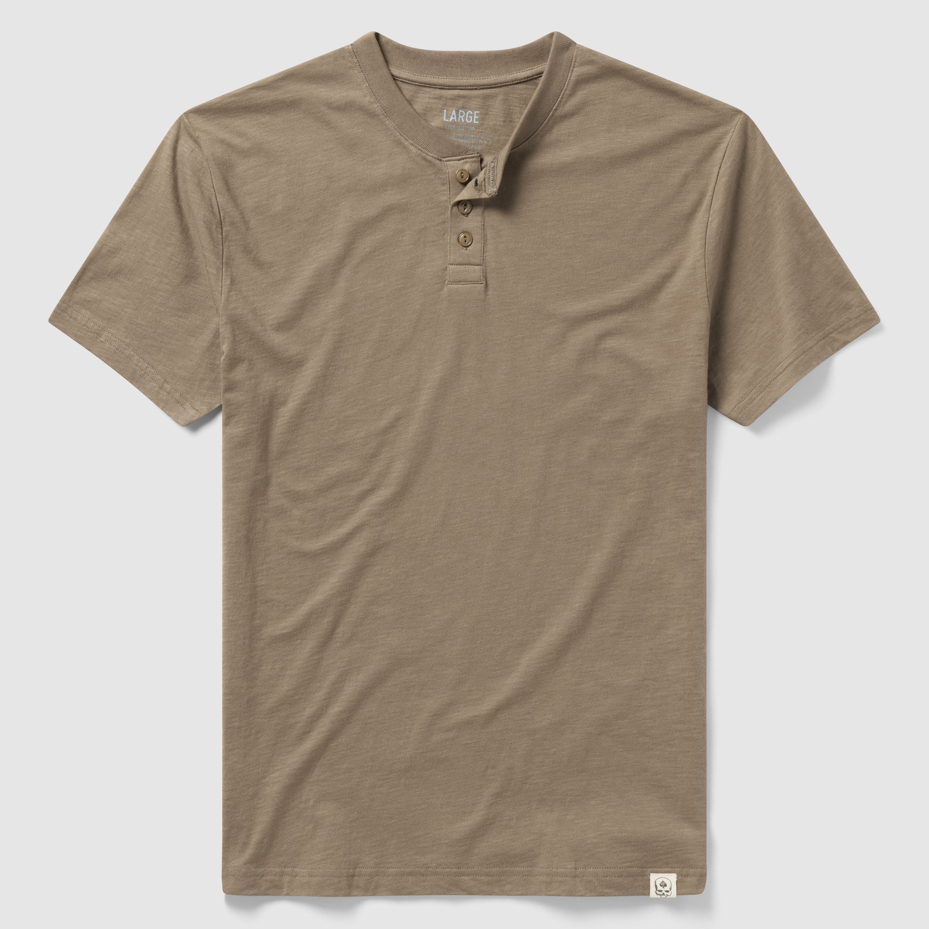 Short Sleeve Cotton Skivvy Henley
