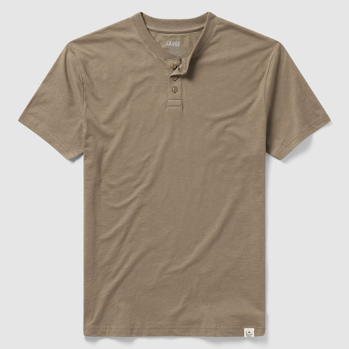 Short Sleeve Cotton Skivvy Henley –ZERO FOXTROT