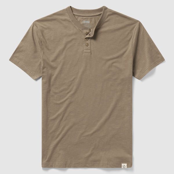 Short Sleeve Cotton Skivvy Henley –ZERO FOXTROT