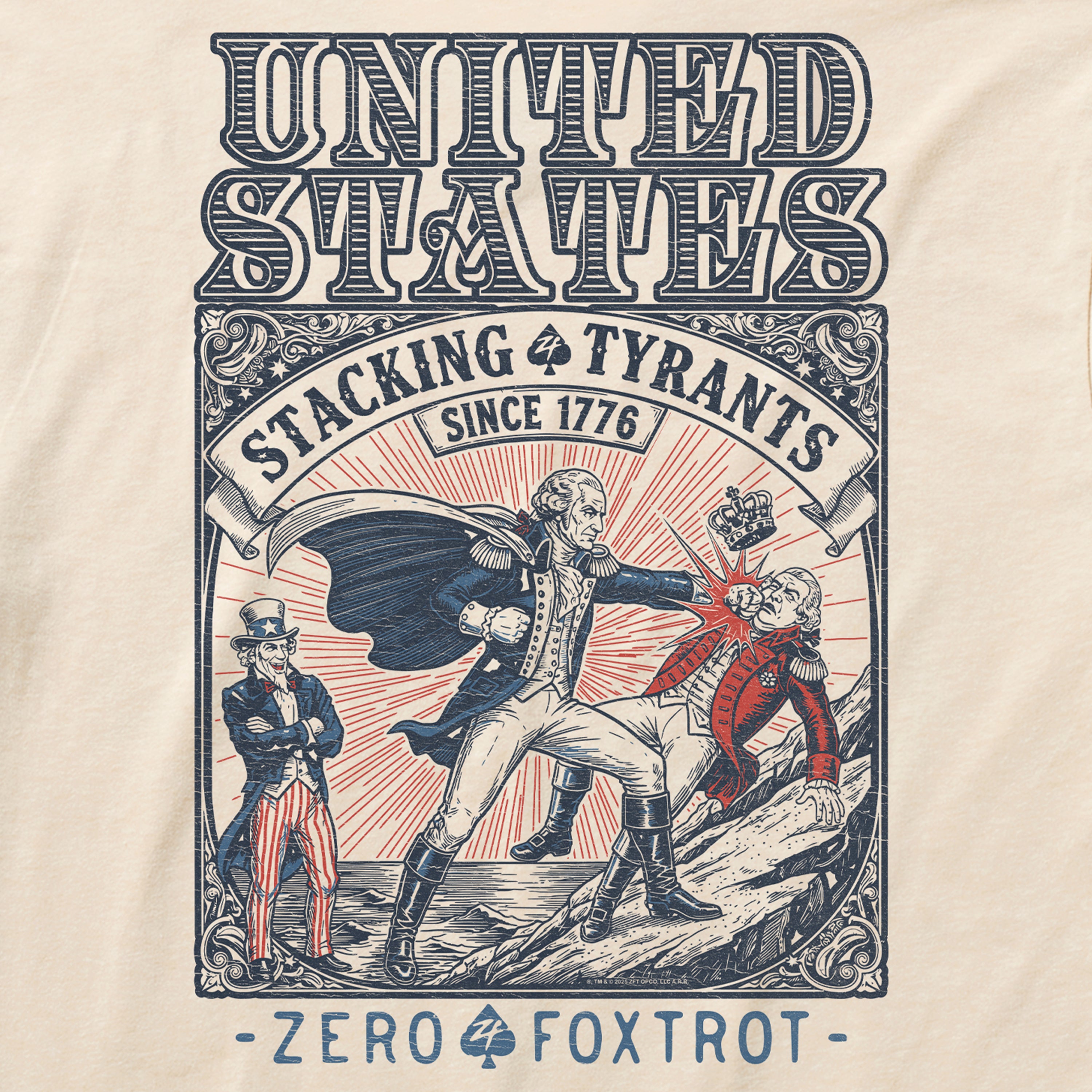 Stacking Tyrants Tee - Cream