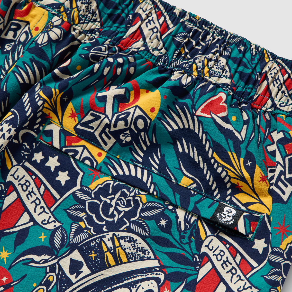 洋楽 Fros't Liberty Skull Swim Trunks –ZERO FOXTROT