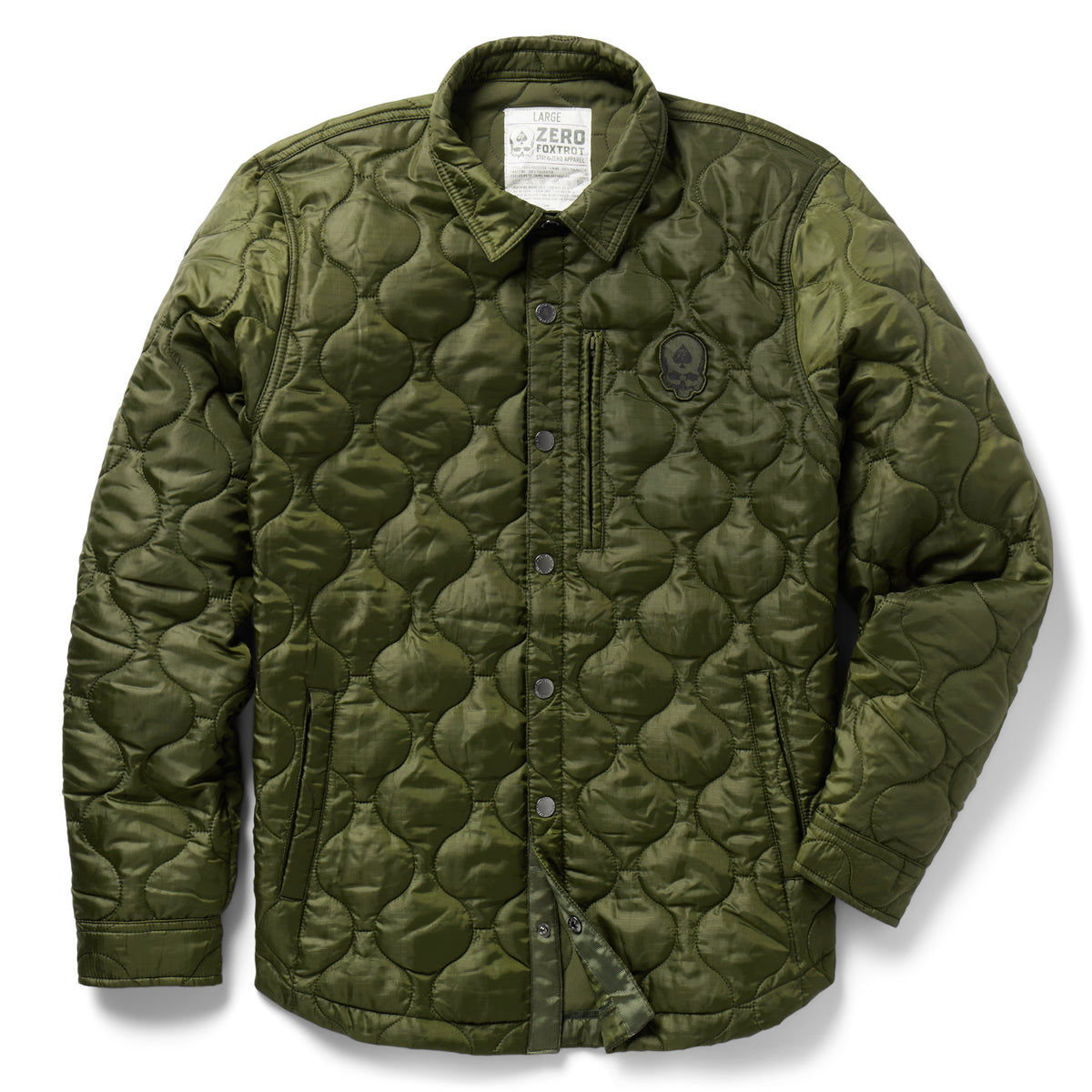 10YC Utility Jacket Lサイズ オリーブ Utility Jacket - Olive Heavyweight Cotton Ripstop