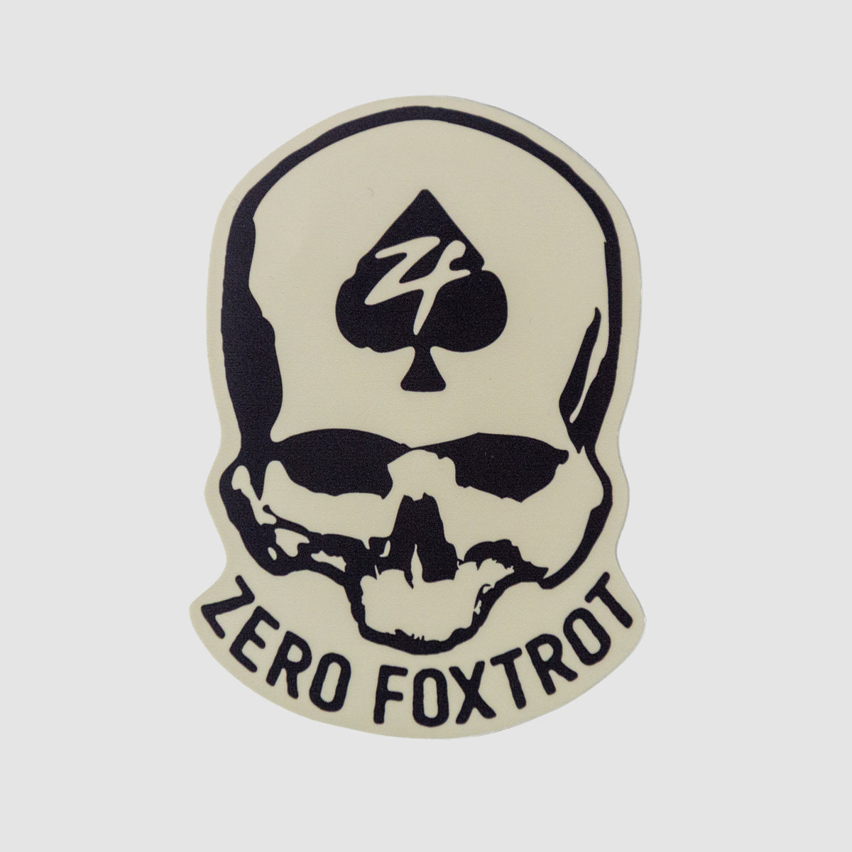 Zero Foxtrot Skull Sticker