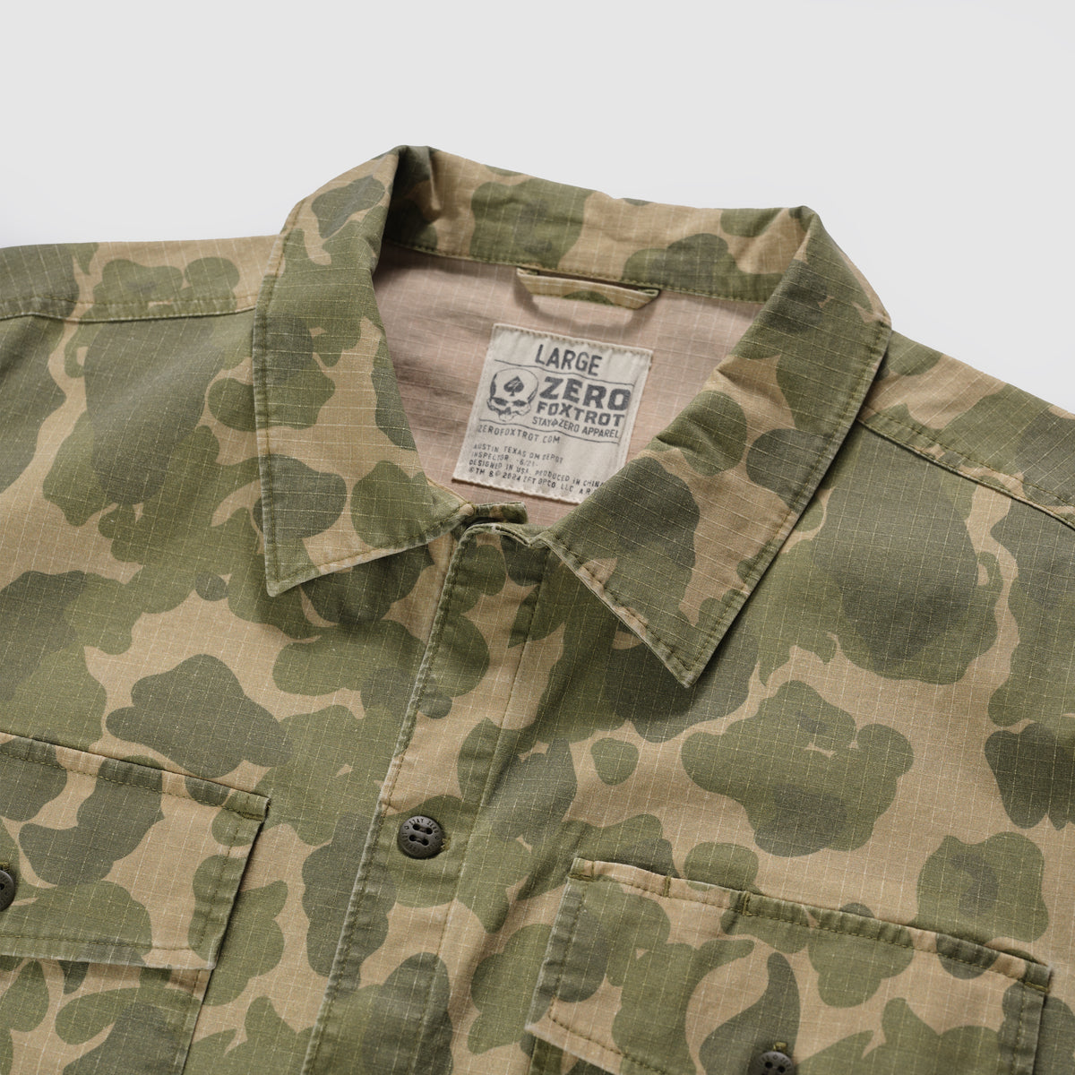 かつneighborhood CPO BUFF WA SHIRT CPO Shirt –ZERO FOXTROT