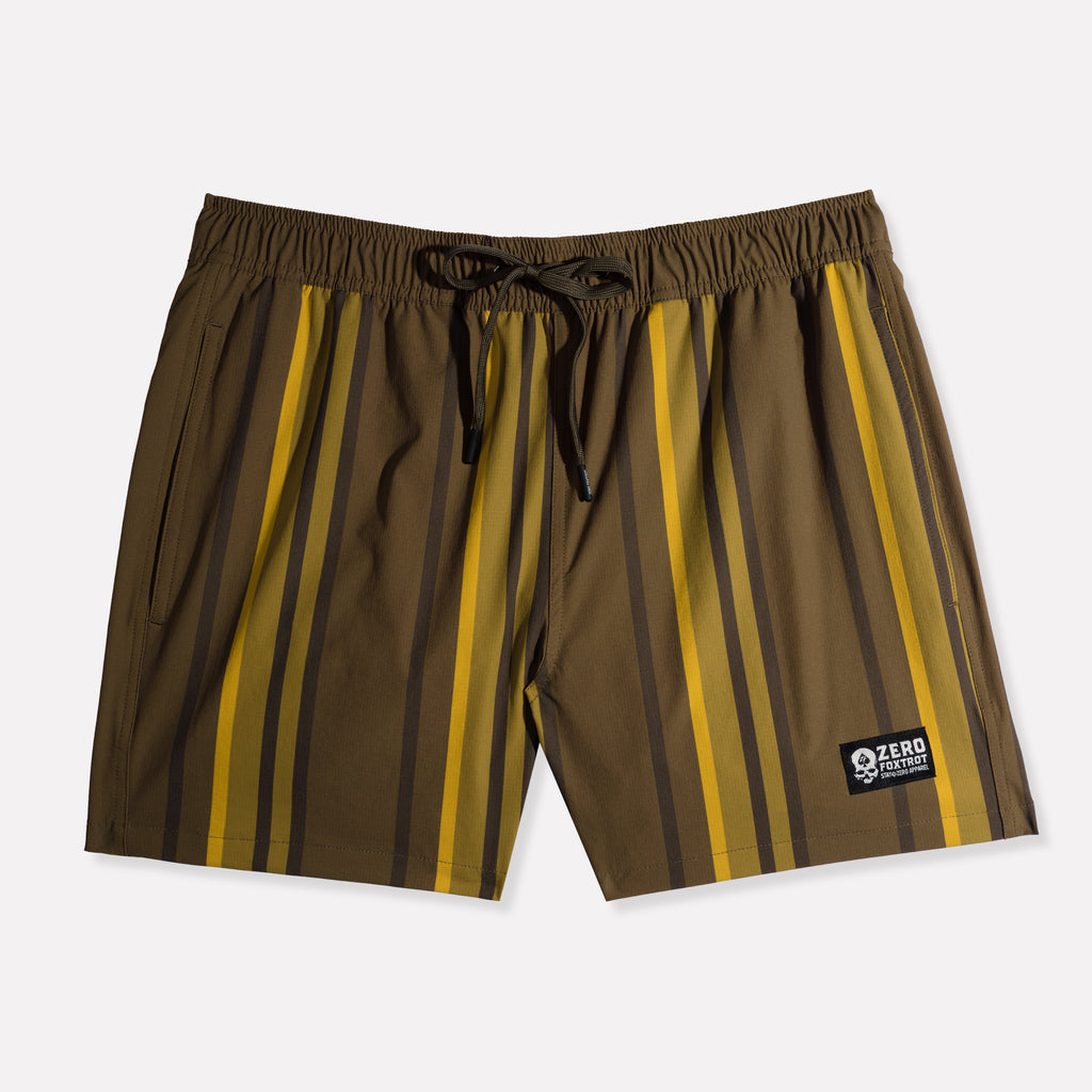 Olive Colorblock Swim Trunks (Last Chance)