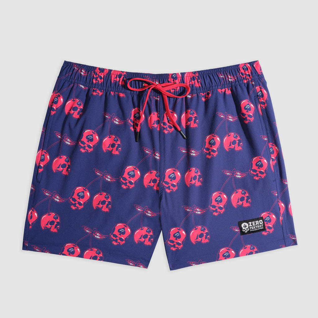 Skull Cherries Swim Trunks (Last Chance)