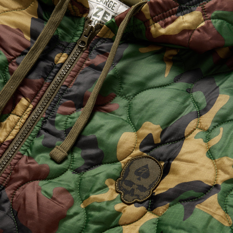 Woobie Jacket Gear Rack Full Zip Hoodie Black OCP Woodland Cold