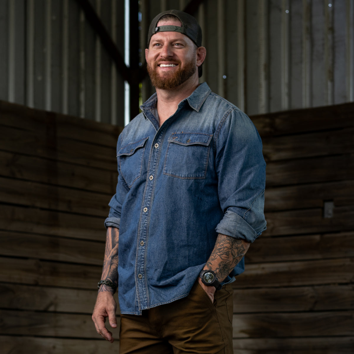 Denim Work Shirt –ZERO FOXTROT