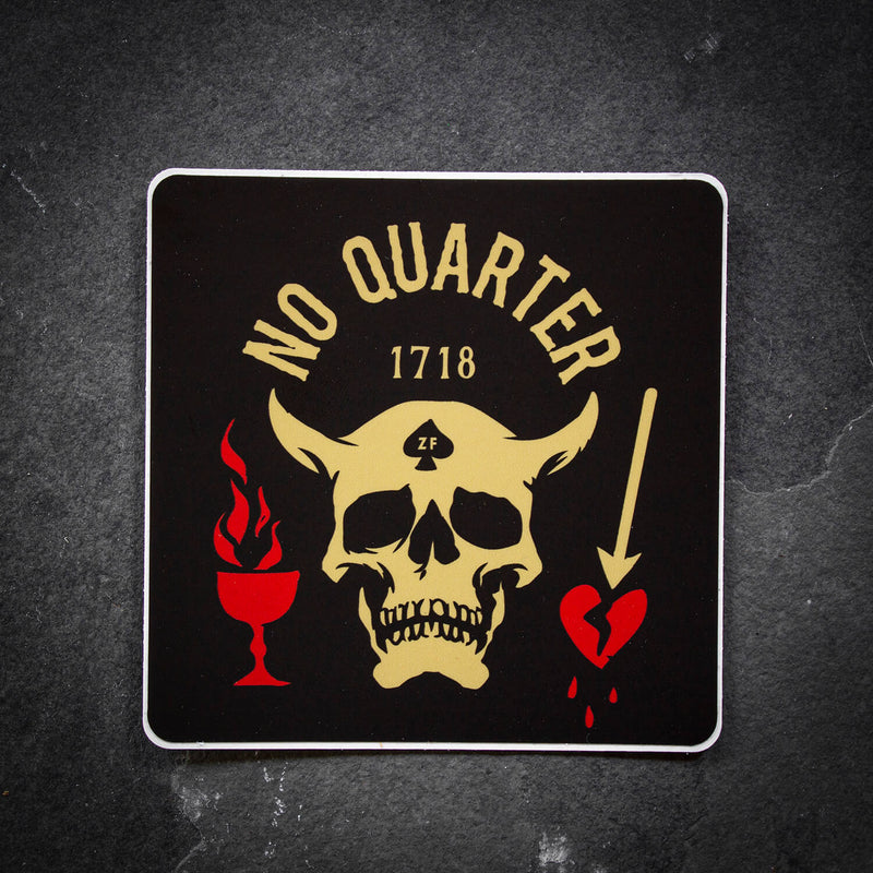No Quarter Sticker