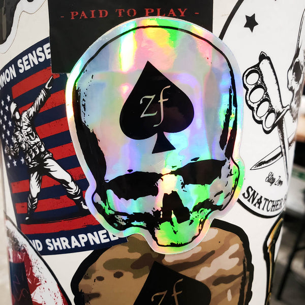 Holo Skull Sticker