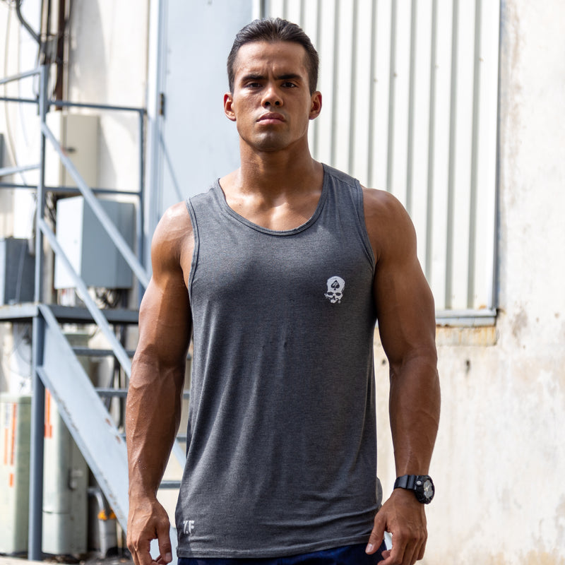 gray muscle tank